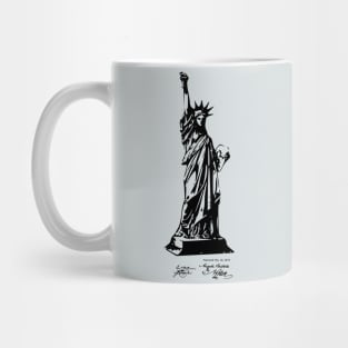 Statue of Liberty New York Patent Print Mug